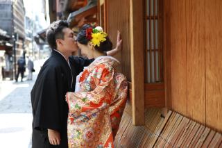 一生に一度のフォトウエディングは京都高級織物西陣織の打掛で♡