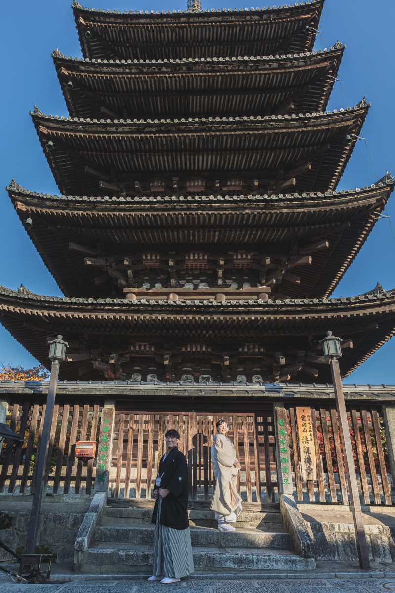 京都らしい街中での撮影