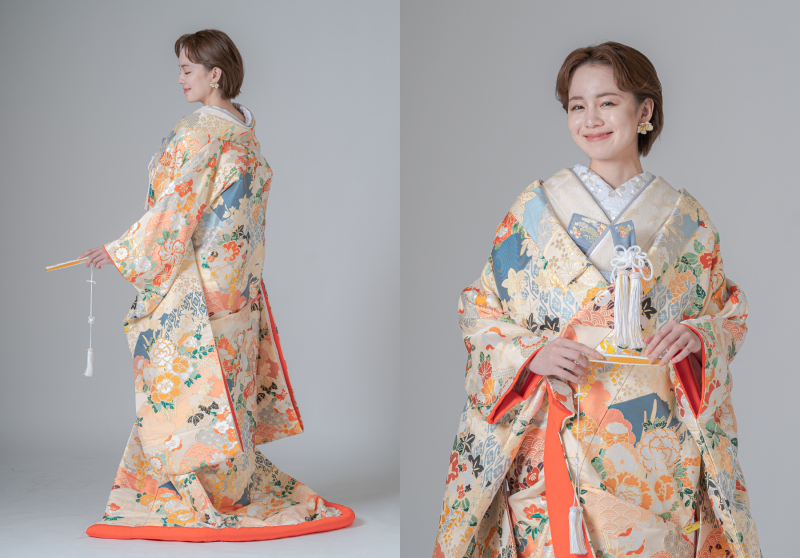 衣装紹介 〈色打掛 慶長花比べ〉