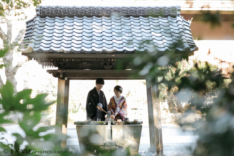 歴史深い寺社仏閣にて