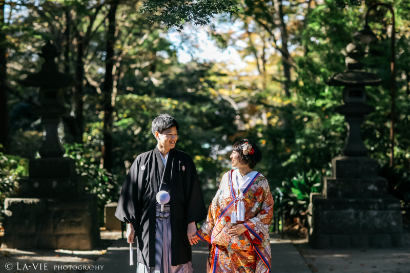 歴史深い寺社仏閣にて