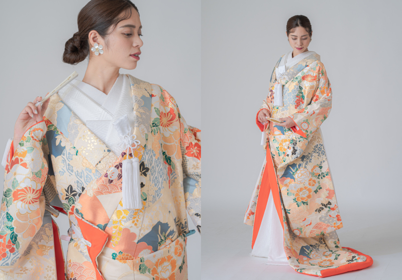 衣装紹介 〈色打掛 慶長花比べ〉