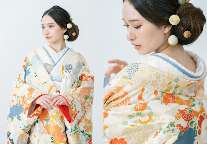 衣装紹介 〈色打掛 慶長花比べ〉