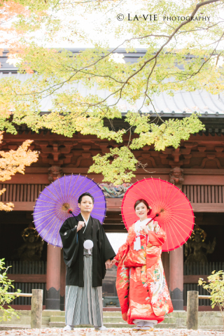 紅葉&times;妙本寺
