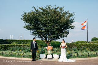 港の見える丘公園で