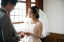 洋館で挙式風に?指輪交換