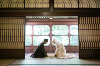 文化財になっている日本家屋で和装前撮り