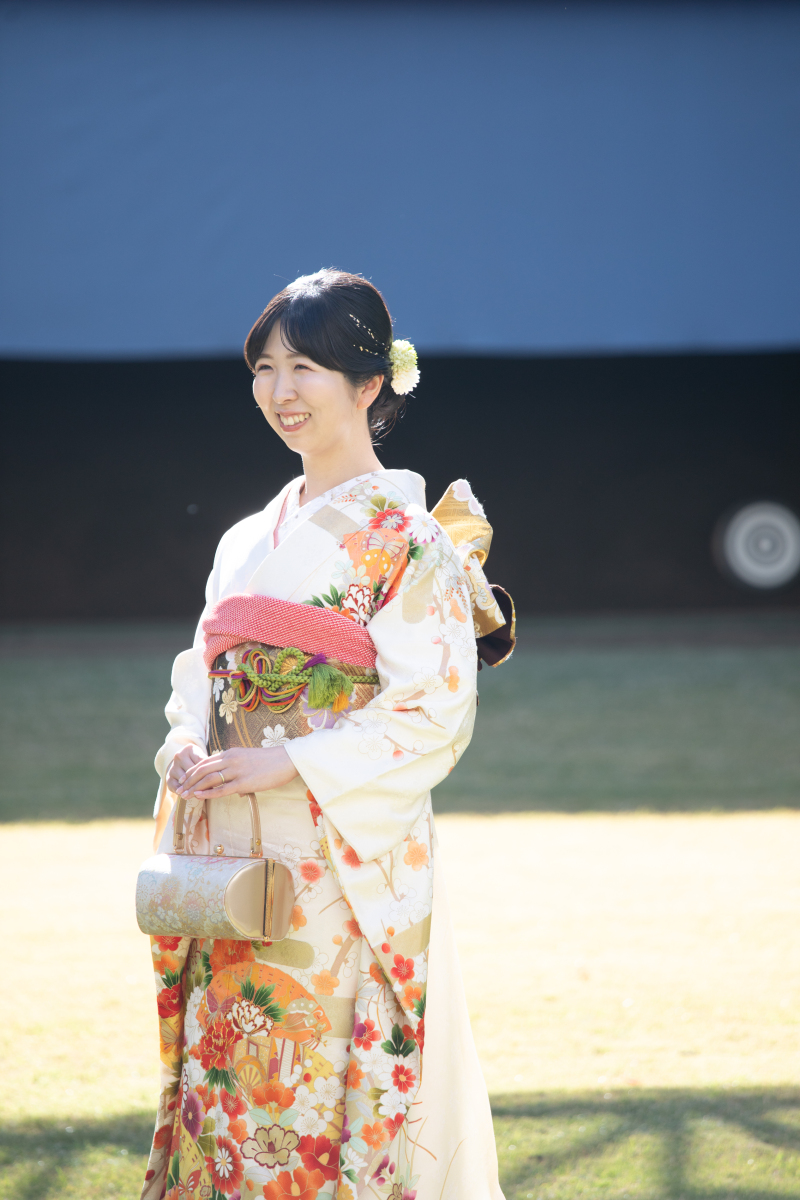 弓道場で？思い出の場所で和装撮影！