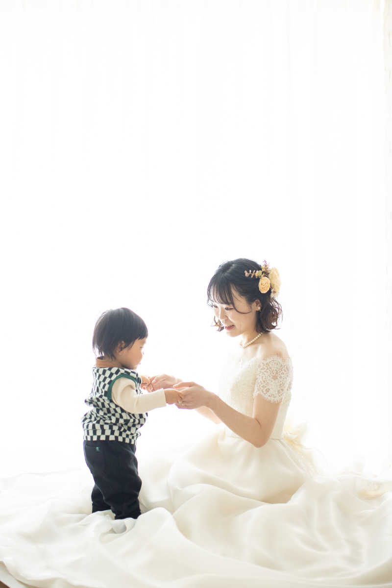 お子さまとの撮影はスタジオがおすすめ!