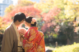 秋の紅葉前撮り・フォトウエディング!