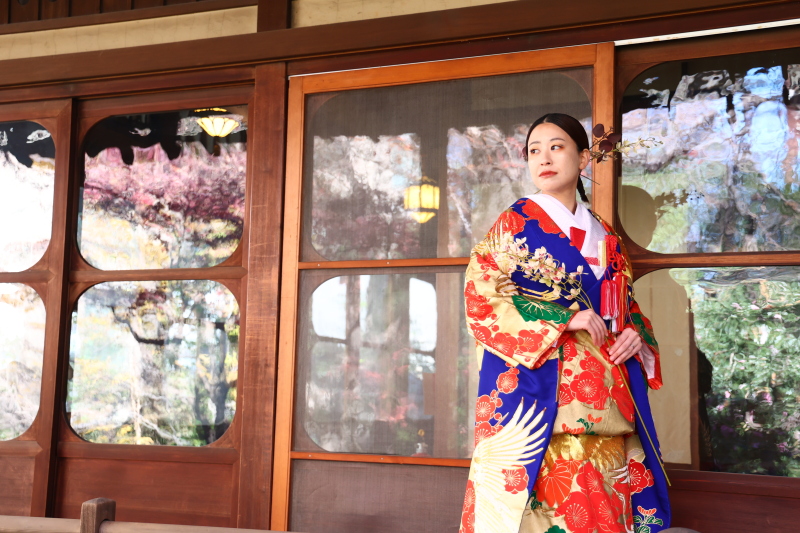 重要文化財の和風建築でフォトウェディング！お庭には桜の木も～！