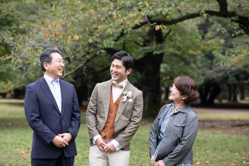 家族と撮る結婚写真！