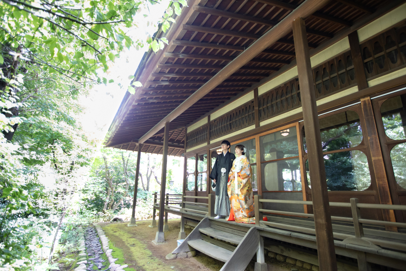 文化財になっている日本家屋で和装前撮り