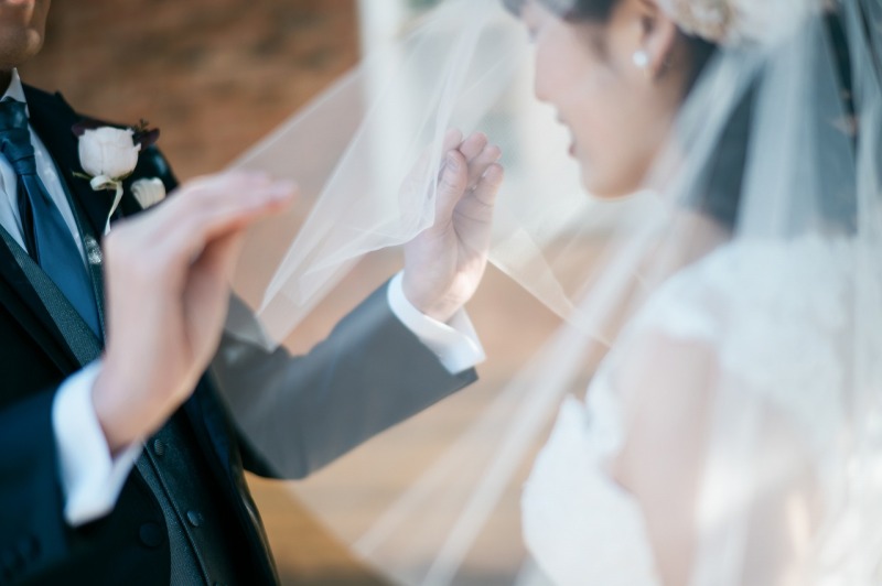 母校で撮影
