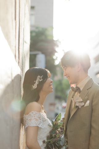 夏のフォトウェディング衣装