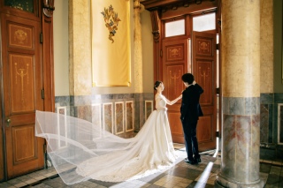 洋装が映える！ロマンチックなロケーション