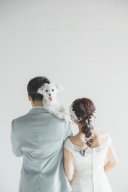 お散歩に良い季節！ペットと一緒にウェディングフォト撮影