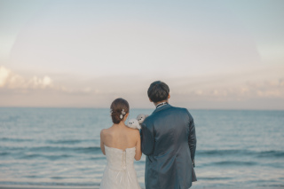海で叶えるフォトウェディング!
