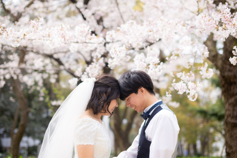 【桜でフォトウェディング】大阪ロケーションスポットNo,1