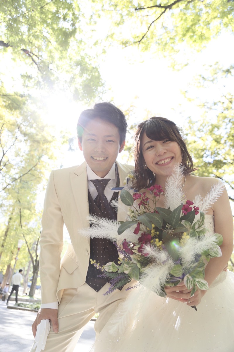 大人気！靱公園でのロケーション撮影