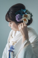 日本伝統の和装でソロウェディング