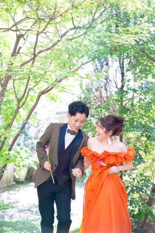 夏のフォトウェディング衣装