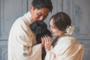 愛犬と3人での撮影♡