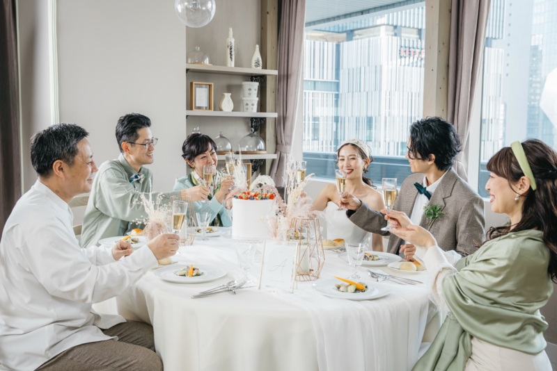 館内洋装プランで挙式風ウエディングフォト!