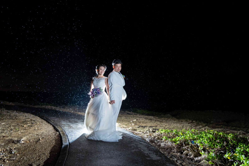 晴れたビーチもいいけど・・星空・ナイト撮影もロマンチックでとっても素敵なんです♡