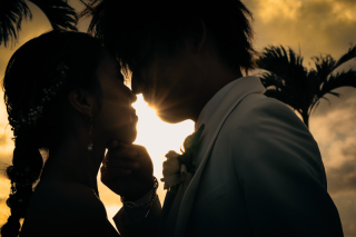 映画のワンシーンのように♪ サンセット撮影