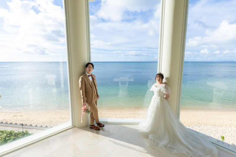 沖縄の海と共に!チャペル撮影★最高なロケーションのチャペルをご紹介します☆