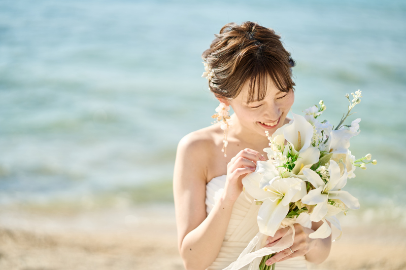 ブーケ1つで写真の見え方も変わります♡