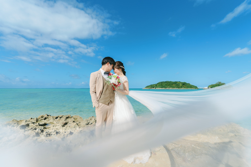 沖縄の大きな海はドローンで写しましょう〜♡