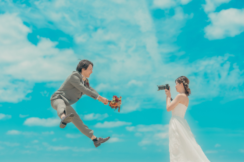 沖縄の大きな海はドローンで写しましょう〜♡