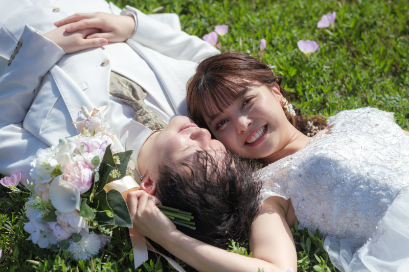 ブーケ1つで写真の見え方も変わります♡