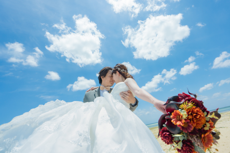 ブーケ1つで写真の見え方も変わります♡