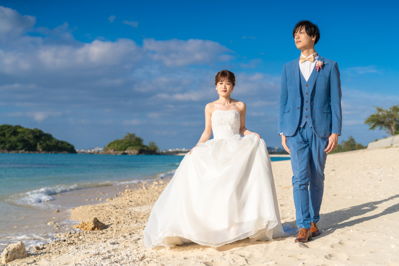 海でのウエディングフォトは潮位も大切!