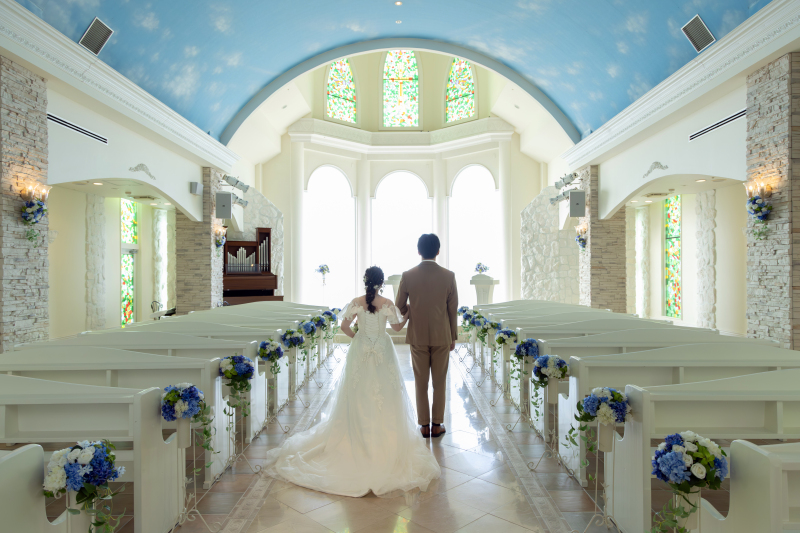 沖縄の海と共に!チャペル撮影★最高なロケーションのチャペルをご紹介します☆