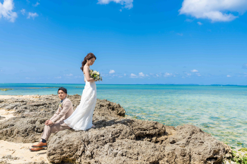 沖縄はビーチのみだけではなく、大自然を感じれるグリーン撮影も素敵です！