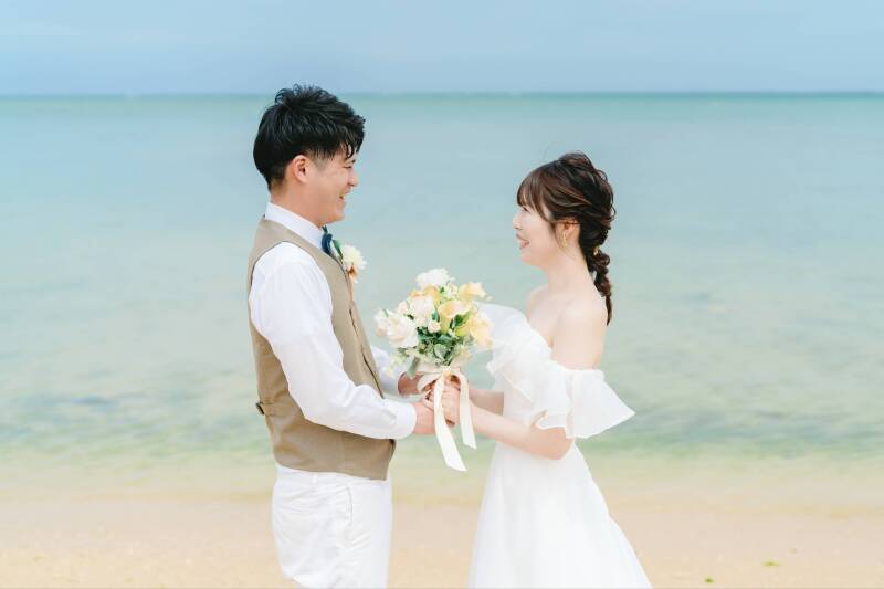 前撮りは沖縄で♪