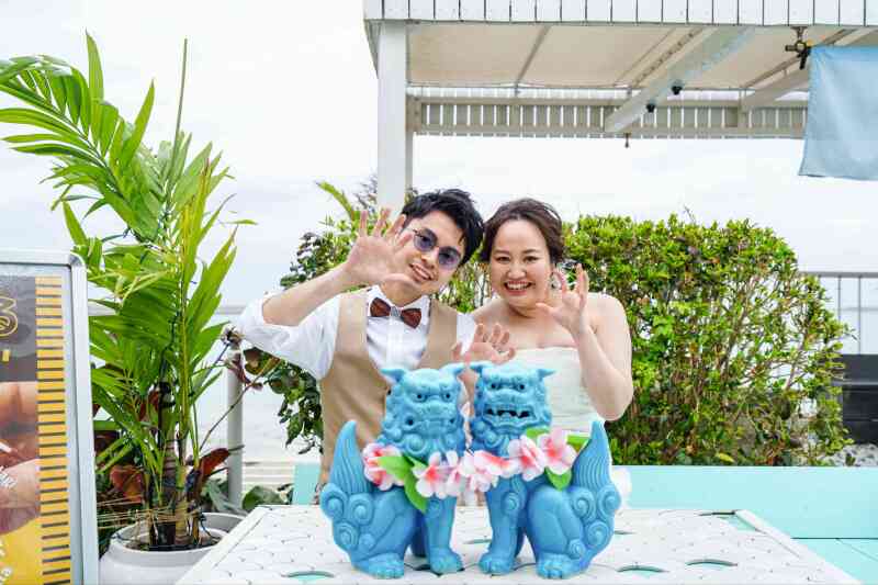 シーサーと共に