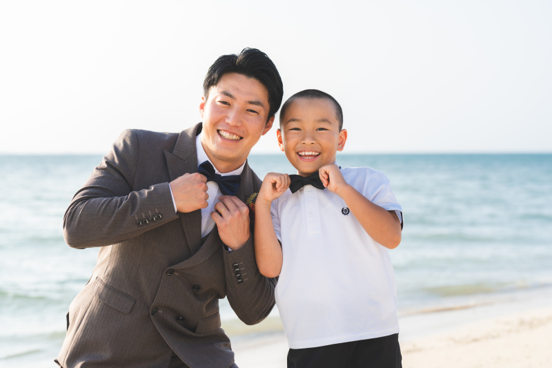 お二人はもちろん！ご家族、兄弟でも！お子様やご友人様！大切な方と一緒に撮影可能♡