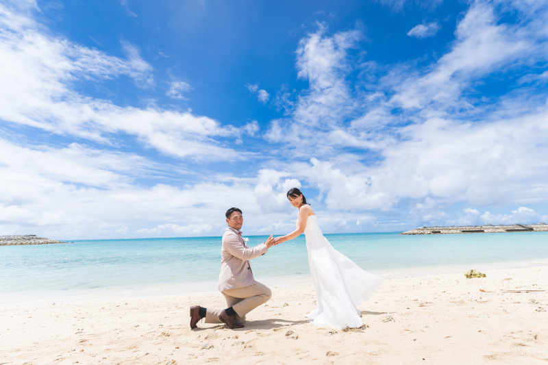 ビーチ&times;チャペル撮影可能です♡沖縄らしいチャペルと沖縄感じる海で大満喫♡