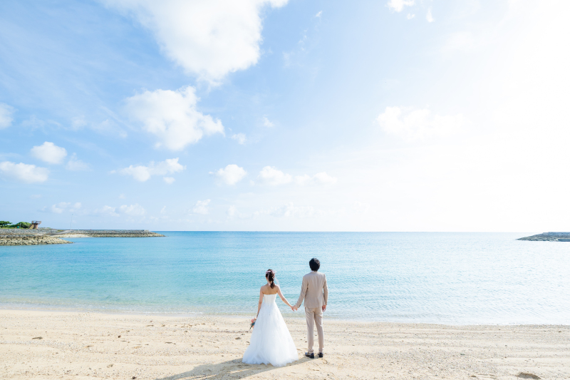 ビーチ&times;チャペル撮影可能です♡沖縄らしいチャペルと沖縄感じる海で大満喫♡
