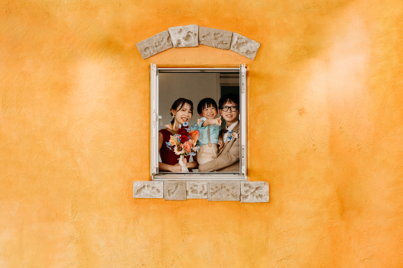 お二人はもちろん！ご家族、兄弟でも！お子様やご友人様！大切な方と一緒に撮影可能♡