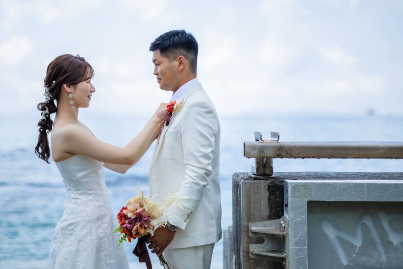 ビーチ撮影単品もいいけれど・・沖縄を感じれるグリーン撮影もとても人気なんです！