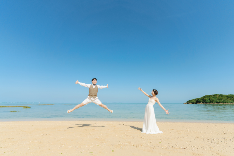 沖縄の大きな海はドローンで写しましょう〜♡