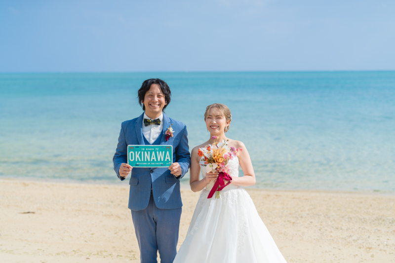 ビーチ&times;チャペル撮影可能です♡沖縄らしいチャペルと沖縄感じる海で大満喫♡
