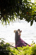 撮影ポーズ★グリーンをバックに