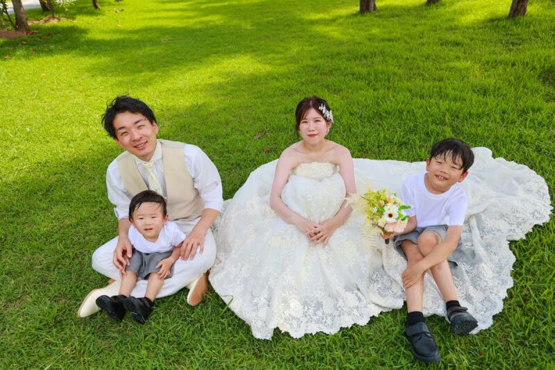 \ベビーシッターがいます/でお子様連れでも安心の撮影を